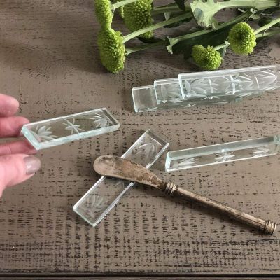 Подставка под приборы хрусталь с гранями