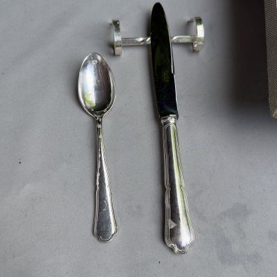 Подставка под приборы порт-куто 8 см серебрение Франция 