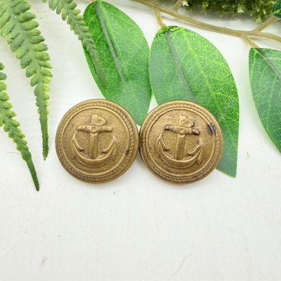 Пуговица мундирная военно-морская Якорь 2,2 см латунь