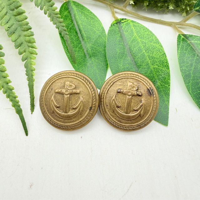 Пуговица мундирная военно-морская Якорь 2,2 см латунь