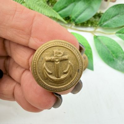 Пуговица мундирная военно-морская Якорь 2,2 см латунь
