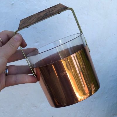 Сахарница конфетница медная с ручкой 