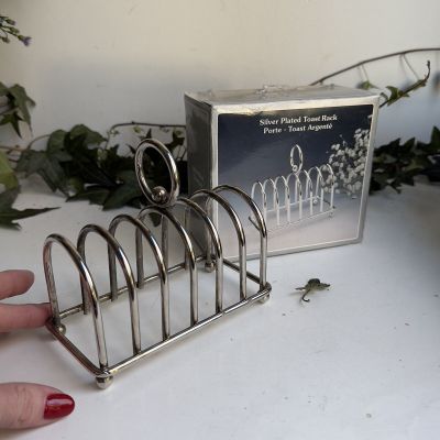 ​Салфетница подставка для тостов на 6 шт серебрение