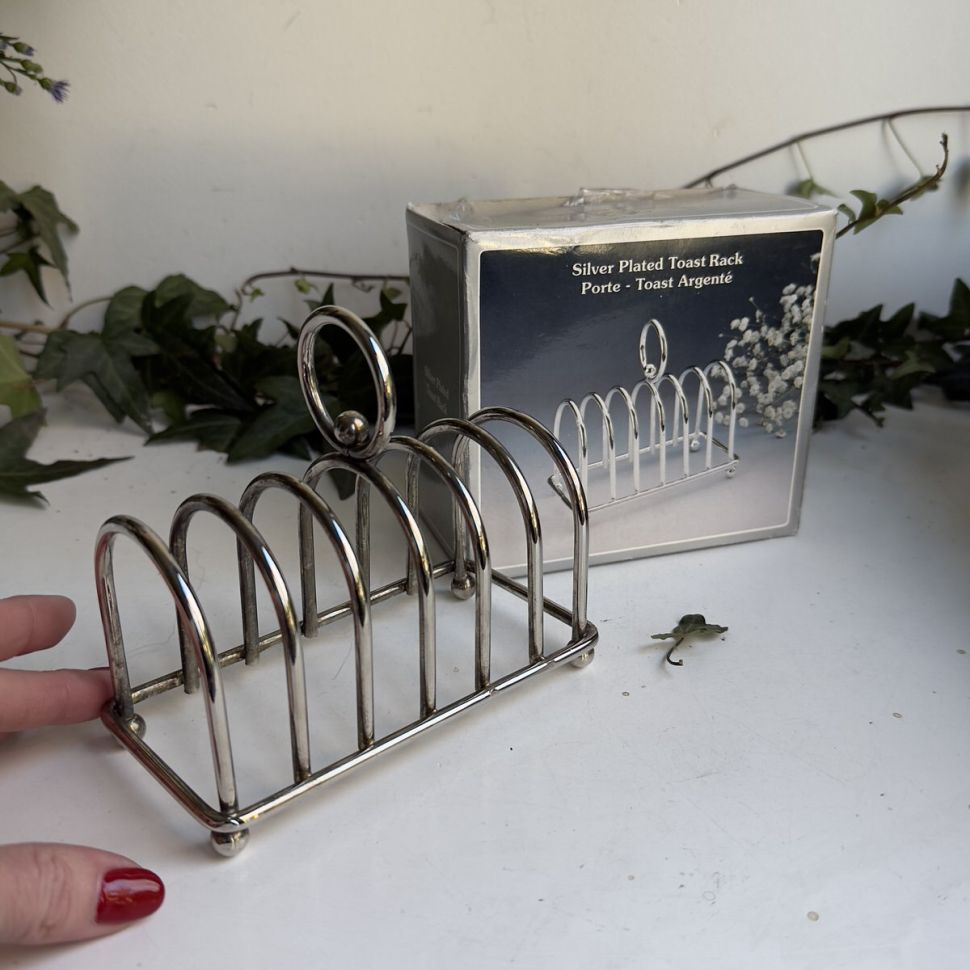 ​Салфетница подставка для тостов на 6 шт серебрение