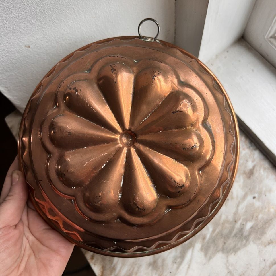 Форма для выпечки Цветок 21 см медь