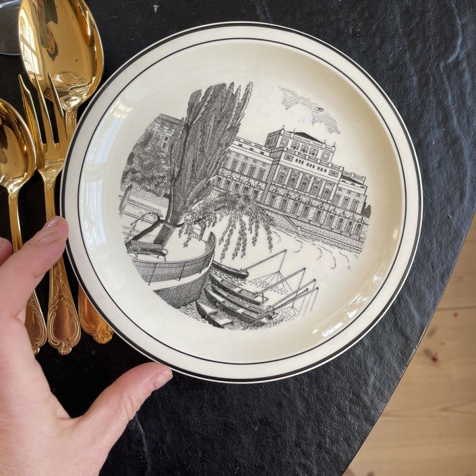 Тарелка Gustavsberg Stockholm 19 см Швеция