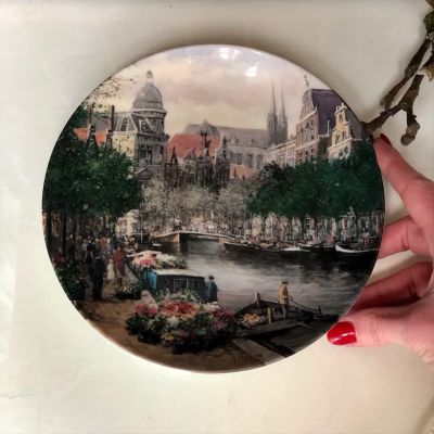 Тарелка коллекционная Royal Mosa1990 Амстердам Голландия