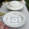 Тарелка глубокая Sarreguemines Indisch Blau 24 см фарфор Франция