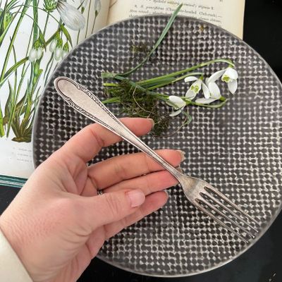  Вилка столовая 18 см серебрение Швеция 