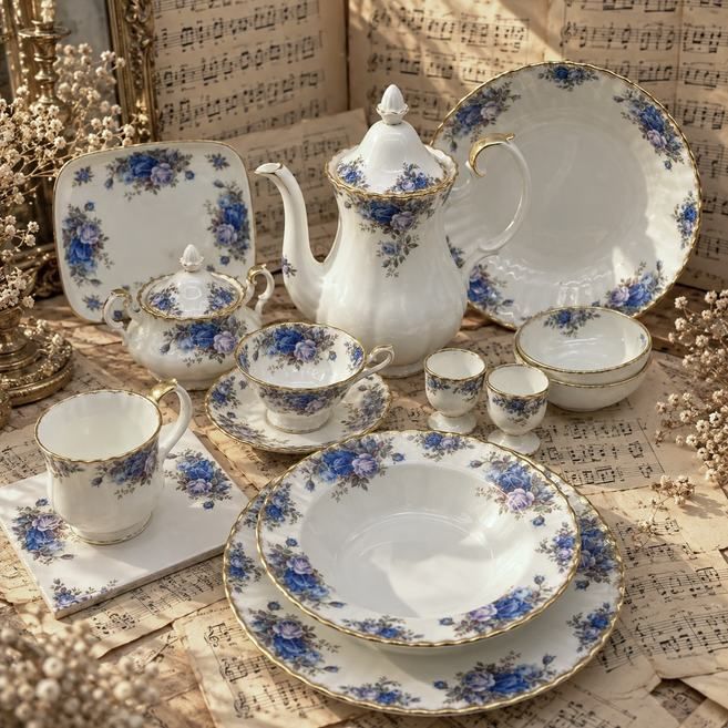 Салатник Royal Albert Moonlight Rose 24 см фарфор Англия