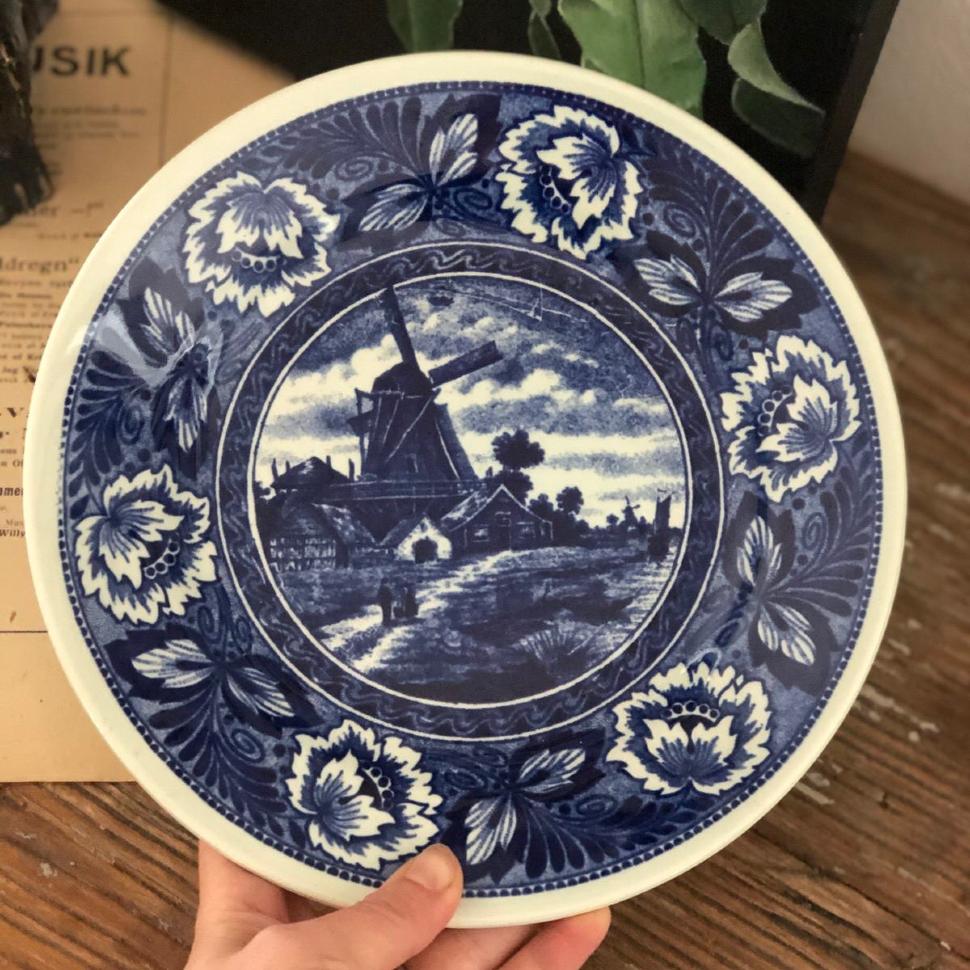 Тарелка 24 см Delft by Boch с подвесом Бельгия