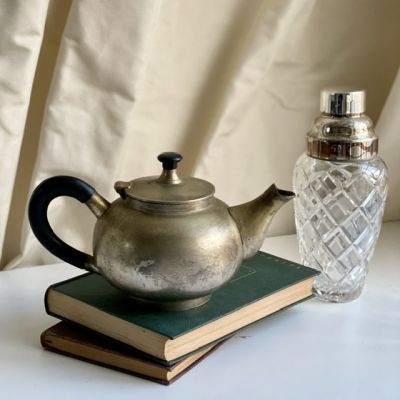 Чайник латунь и деревянная ручка