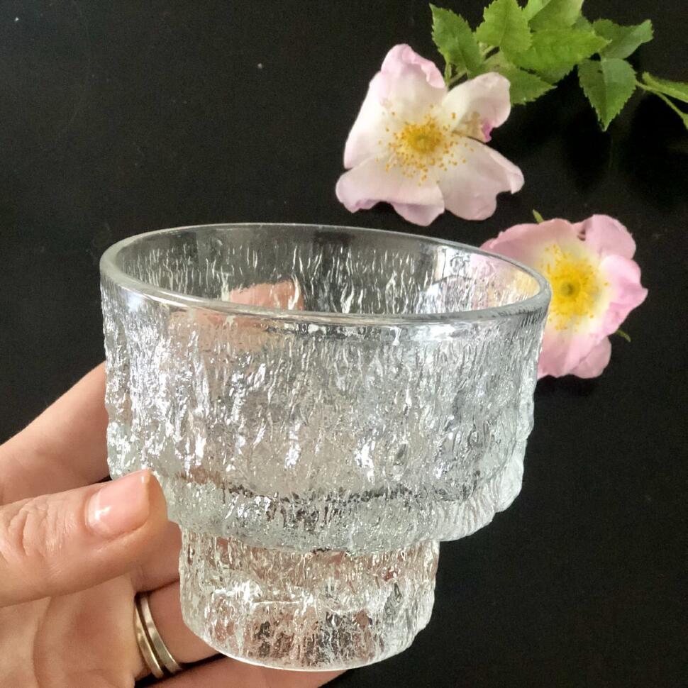 Подсвечник двухсторонний Pukeberg 8 см хрусталь Швеция