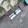 Весы старинные рыночные без чаш 46 см чугун латунь