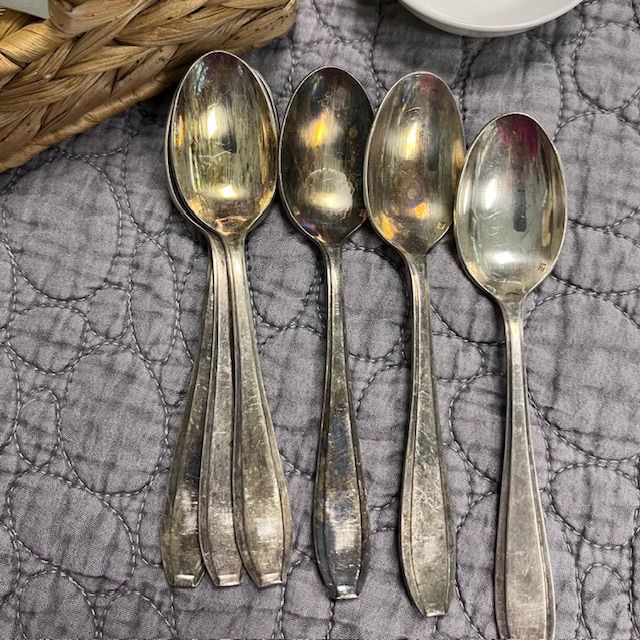 Ложка чайная 14 см серебрение Франция