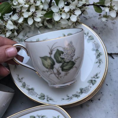 Кофейная пара 150мл Krautheim Bavaria, сквозная трещина на чашке