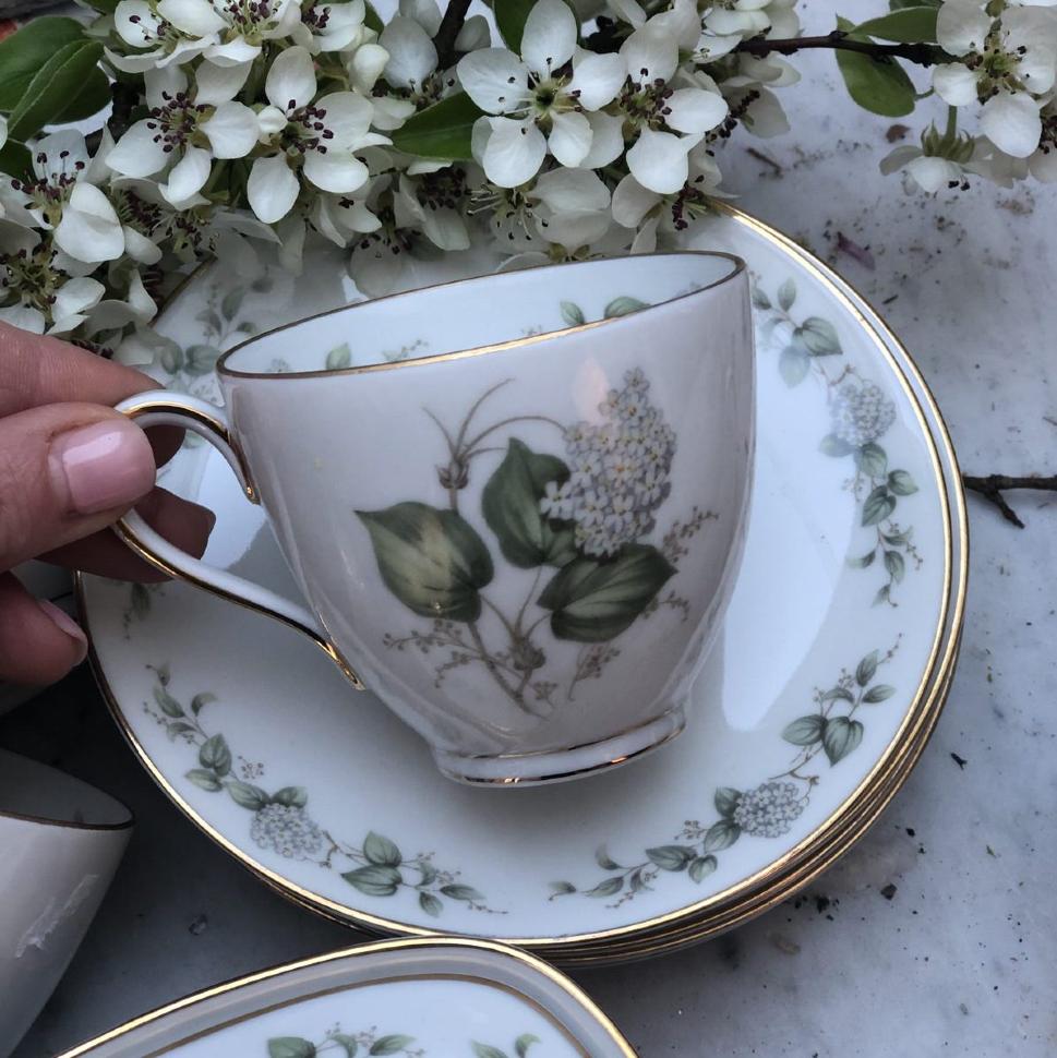 Кофейная пара 150мл Krautheim Bavaria, сквозная трещина на чашке