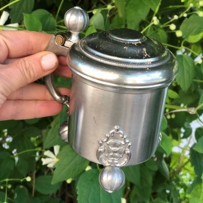 Кружка с крышкой 0,9 л J/H олово