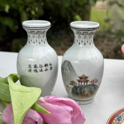 Ваза Пагода 11 см фарфор Япония   