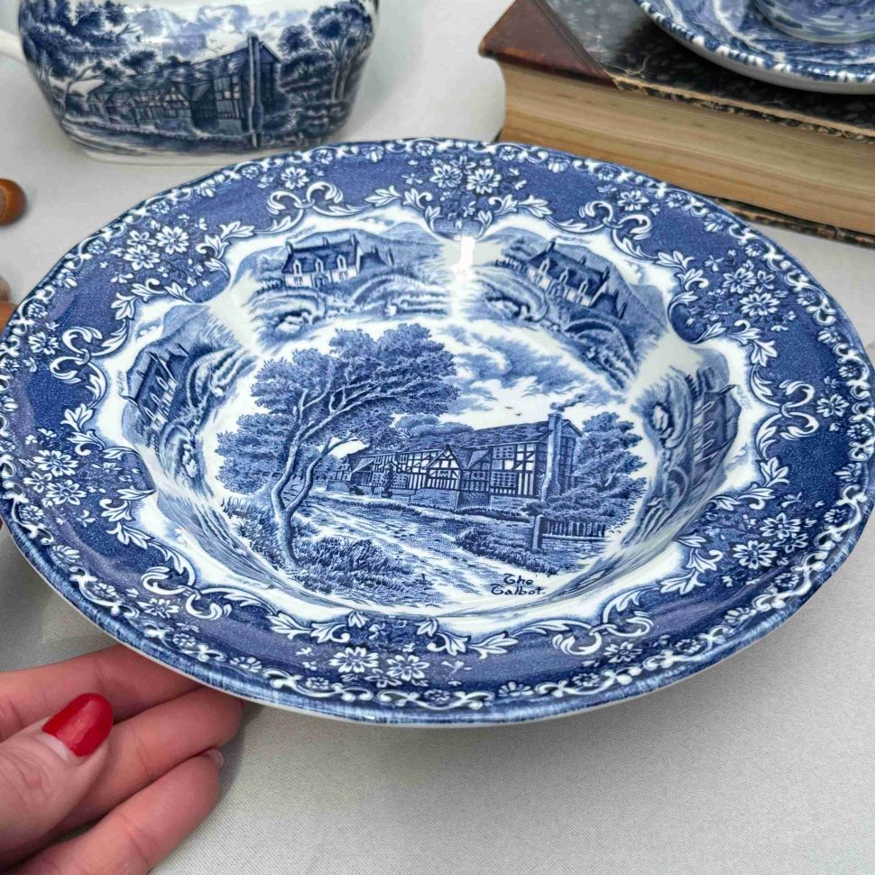 Тарелка глубокая Grindley English Country Inns 23 см Англия