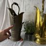 Ведро тушитель 58 см латунь декор розы