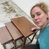 Стол журнальный набор 3 шт массив дерева