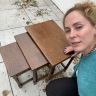 Стол журнальный набор 3 шт массив дерева