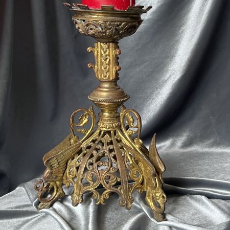 Подсвечник пик-сьерж бронза Франция Драконы 35 см 