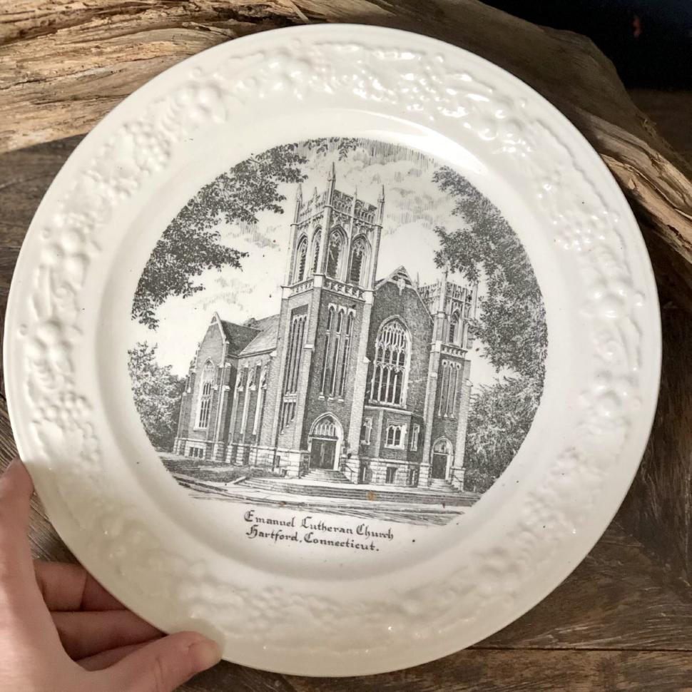 ​Тарелка 25 см Theme Eggshell USA