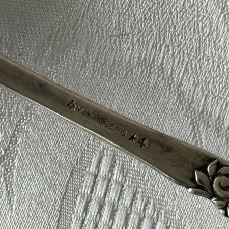 Ложка столовая WM Rogers 21 см серебрение 19 век