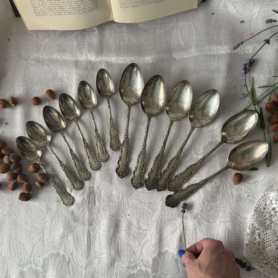 Ложка столовая WM Rogers 21 см серебрение 19 век