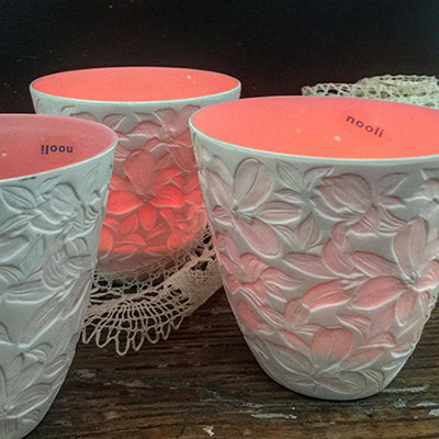 Подсвечник для греющей свечи бисквитный фарфор