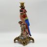 Подсвечник скульптура Попугай красный 37 см WL 1895 фарфор бронза