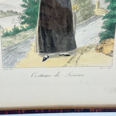 Литография Женские костюмы №40 Франция