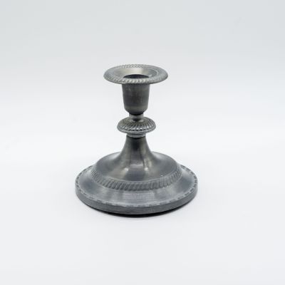 Подсвечник низкий олово