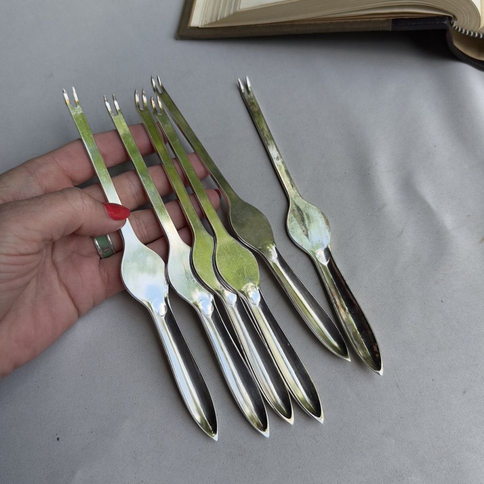 Вилка для ракообразных Wiskemann 19 см серебрение Бельгия 