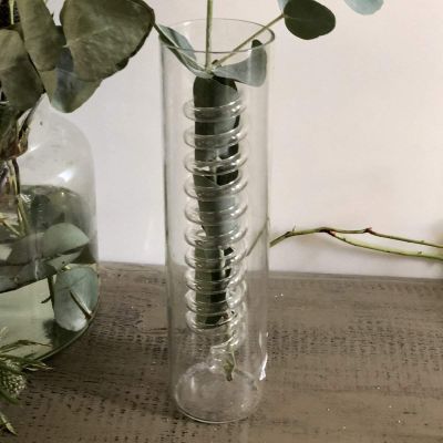 Ваза стеклянная Спираль