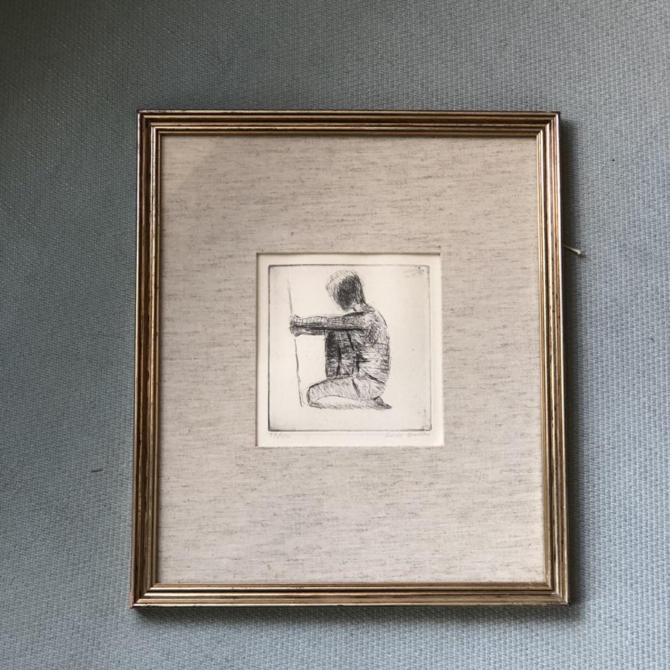 Картина 33Х28,5 см Мальчик графика