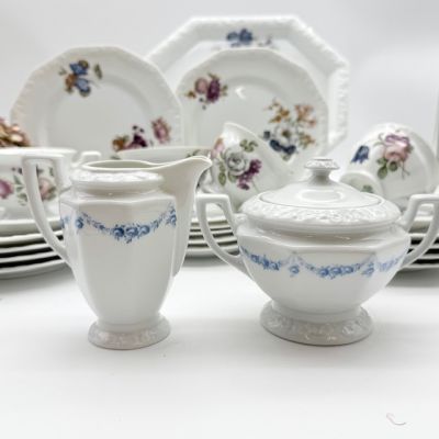 Сахарница Rosenthal Classic Rose голубые розы 15 см Германия