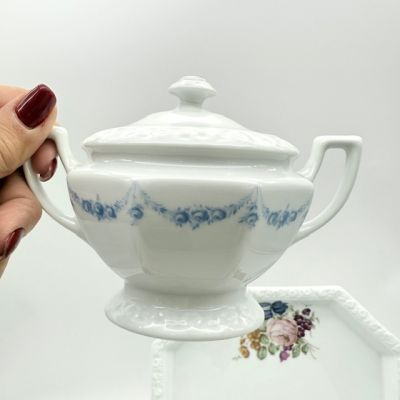 Сахарница Rosenthal Classic Rose голубые розы 15 см Германия