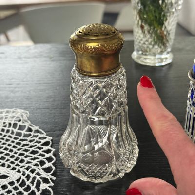 Сифтер 13 см латунь хрусталь