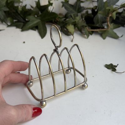 ​Салфетница подставка для тостов на 4 шт серебрение