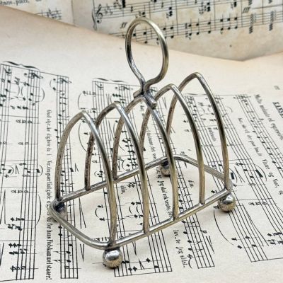 ​Салфетница подставка для тостов на 4 шт серебрение