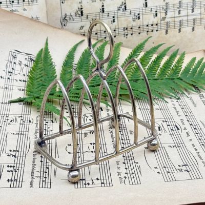 ​Салфетница подставка для тостов на 4 шт серебрение