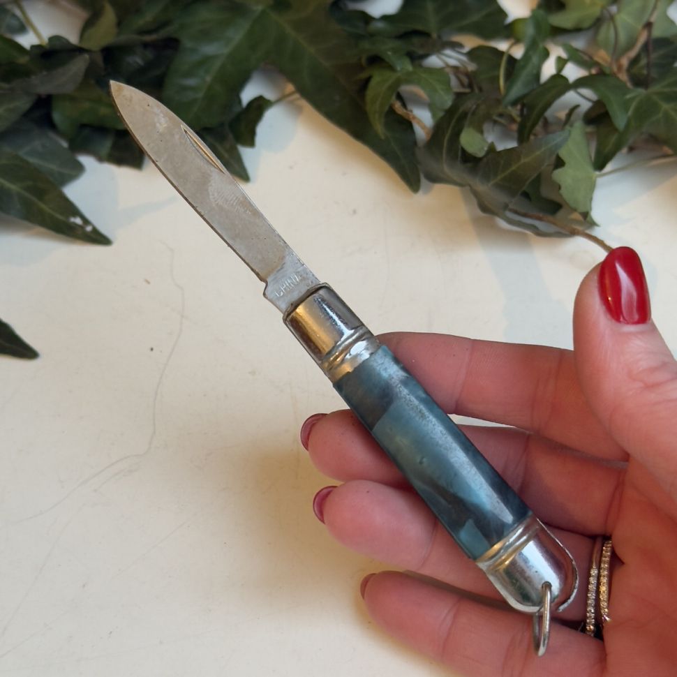 Нож перочинный 15 см Голубой перламутр