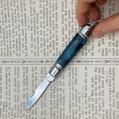 Нож перочинный 15 см Голубой перламутр