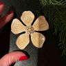 Брошь Цветок 7 см бижутерия эмаль