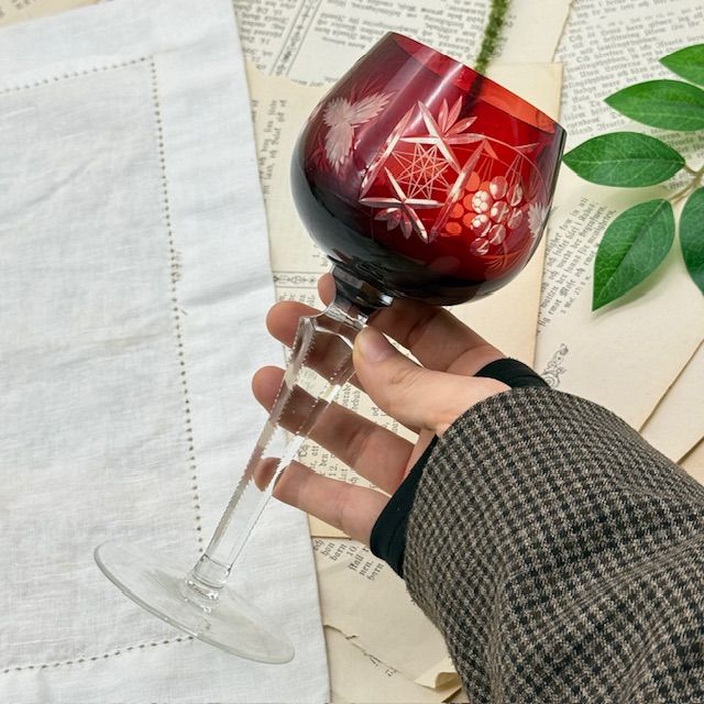 Бокал Anna Hutte красный 300 мл накладной хрусталь Германия 