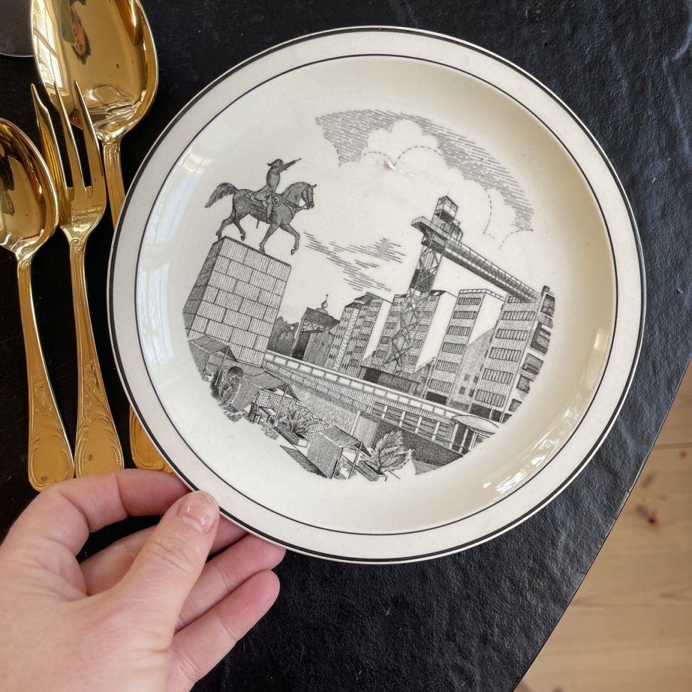 Тарелка Gustavsberg Stockholm 19 см Швеция