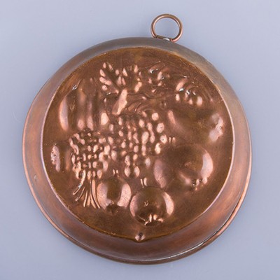 Форма для выпечки медь Фрукты, малая вмятинка